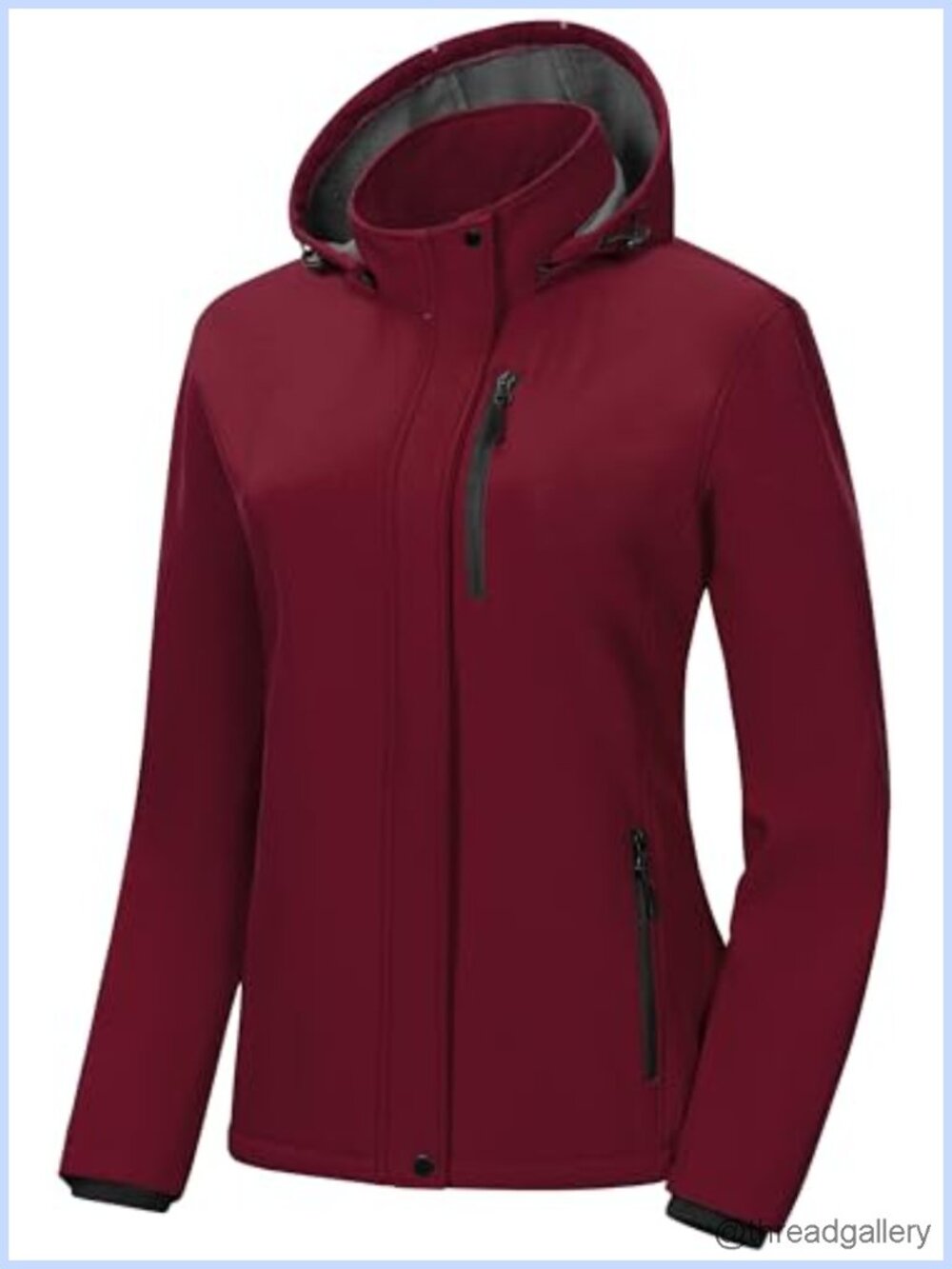 Women's Lightweight Softshell Jacket Fleece Lined Waterproof Windbreaker with